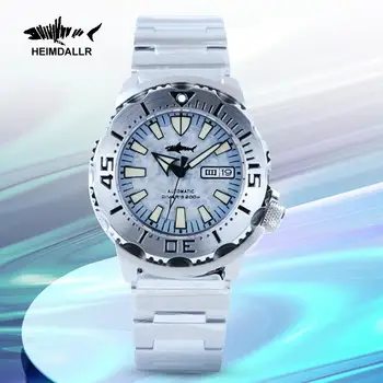 Часы Heimdallr Monster V2 с автоматическим механическим циферблатом от мороза Diver Watch Водонепроницаемость 200 м NH36 Роскошные наручные мужские часы