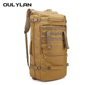 Модный Тактический Рюкзак Для мужчин, военный камуфляжный рюкзак, Водонепроницаемая Походная сумка для ручной клади, 60 л, Большая Вместимость, сумка для ручной клади,