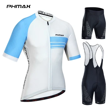 Комплект майки для велоспорта PHMAX Мужская Летняя дышащая одежда для велоспорта с карманами Обновление велосипеда Велосипедный костюм с губчатой подкладкой