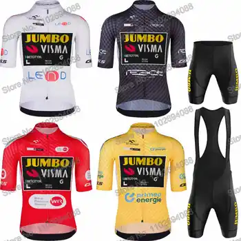 Jumbo Visma Team 2023 Комплект Велосипедной Майки Для Мужчин Tour De Suisse Велосипедная Одежда Летняя Дорожная Велосипедная Рубашка Костюм MTB Велосипедный Нагрудник Шорты