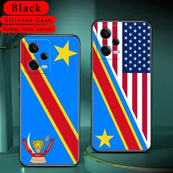 Мягкий Чехол с Флагом Демократической Республики Конго Для Xiaomi Redmi Note 12 Pro Plus 12S 11 10 11S 10S 9 8 Pro 9S 7 8T Задняя Крышка