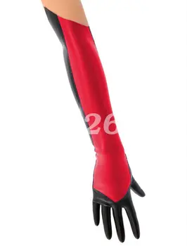 Новый стиль 100% латексных резиновых перчаток с пятью пальцами 0,4 мм Размер S-2XL