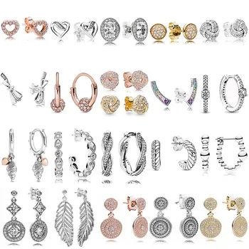 Ювелирные изделия Kenora 2023, популярный женский браслет, серьги из стерлингового серебра 925 пробы, подходящие для ожерелья из бисера Pandora, подарочные украшения