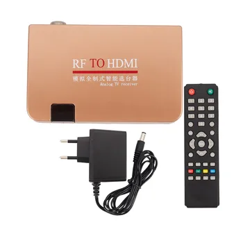 Адаптер преобразователя RF в HDMI Аналоговый ресивер, аналоговый ТВ-приставка, цифровая приставка, пульт дистанционного управления, штепсельная вилка ЕС