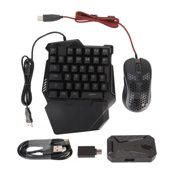 Конвертер клавиатуры и мыши Набор преобразователей клавиатуры Проводное подключение Настраиваемые клавиши для игровой консоли