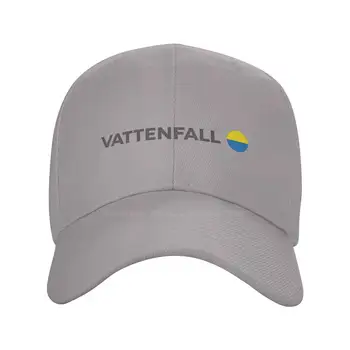Логотип Vattenfall С печатным Графическим логотипом бренда Высококачественная Джинсовая кепка Вязаная шапка Бейсболка