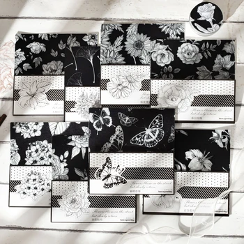 8 упаковок / ЛОТ Серия Blossoming on Ink, ретро креативное украшение, блокнот из серной кислоты 