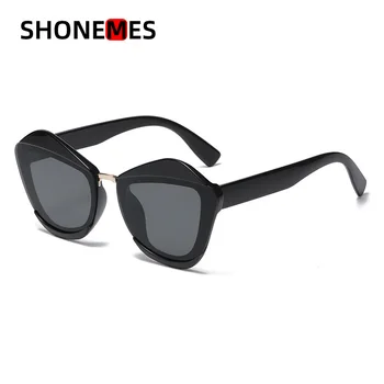 Солнцезащитные Очки ShoneMes Cat Eye Для Женщин И Мужчин, Винтажный Дизайн, Хип-Хоп, Уличные Очки UV400 для Унисекс