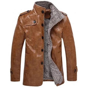 Жаркая Зима, мужские мотоциклетные теплые куртки из искусственной кожи, куртка из искусственного меха jaqueta de couro masculina.