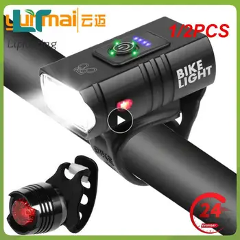 1 / 2ШТ Велосипедный фонарь 10 Вт 800ЛМ USB Аккумуляторный Дисплей питания MTB Горный Дорожный Велосипед Передняя Лампа Фонарик Велосипедное Снаряжение