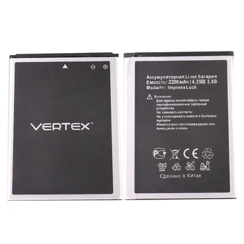 2200 мАч, 100% новый оригинальный аккумулятор для Vertex impress, Высококачественная батарея для мобильного телефона Bateria В наличии + номер для отслеживания