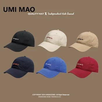 UMI MAO Новая бейсбольная кепка Kahart с изогнутыми карнизами для мужчин и женщин, универсальная модная кепка с вышивкой, мягкая кепка с утиным язычком