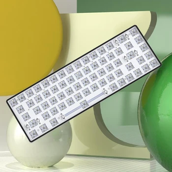 Комплект Беспроводной Механической Игровой клавиатуры 68 клАвиш С Возможностью Горячей Замены Комплект Клавиатуры 3 Режима, Совместимый с Bluetooth, для портативных ПК