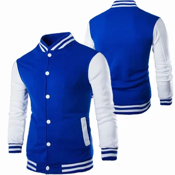 Мужская куртка Бейсбольный костюм 2023 Горячая Распродажа Модные Пальто Четырех Сезонов Университетская пара сращивания Повседневная Корейская одежда