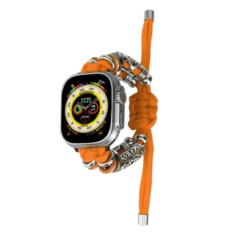 Подходит для Apple Watch Браслет из бисера ручной работы из веревки Apple в тибетском этническом стиле