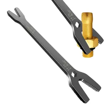 Ключ V-образной формы из хромованадиевой стали от 6 мм до 25 мм, отвертка для труб, самозатягивающийся подходящий универсальный ключ
