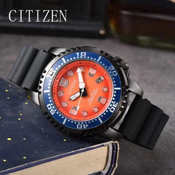 Мужские часы CITIZEN высшего качества, роскошные многофункциональные спортивные наручные часы, кварцевые часы с хронографом с автоматической датой