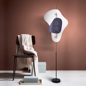 Креативный светодиодный торшер в стиле арт-белая лампа для гостиной в скандинавском стиле, современная спальня, модное декоративное освещение для пола