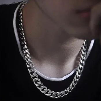 Ожерелье из нержавеющей стали NK с двойным плетением, четырехстороннее ожерелье-шарм для мужских ювелирных изделий, цветостойкое и водонепроницаемое, в стиле рок-хип-хоп