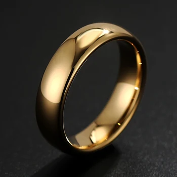 YINHED 18 Карат Золотого Цвета Пара Свадебных Украшений Шириной 4 мм Обручальные Кольца для Мужчин и Женщин Подарок Любовника ZR710