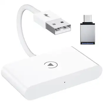 Беспроводной адаптер Carplay, двойной Wifi-телефон, Bluetooth-совместимая автомобильная навигация, USB-конвертер, совместимый с iPhone