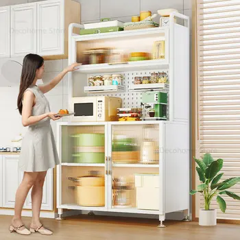 Европейские напольные кухонные шкафы с дверцей, многослойный шкаф для хранения в спальне, Многофункциональная креативная мебель для кухни для дома