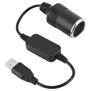 Преобразователь USB 5 В 12V, блок питания для тахографа, прикуриватель с USB в прикуриватель