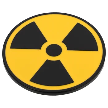 Знак Ядерной Радиации Наклейка Предупреждающий Символ Термоаппликация Металлические Наклейки Автомобиль Пастер Железный Автомобиль Самоклеящийся
