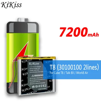 KiKiss T 8 Аккумулятор емкостью 7200 мАч Для Cube T8/Cube Talk 8X/Для Cube IWork8 iWork 8 Air Tablet Внутренние Аккумуляторы Prestigio GRACE 5718 4G
