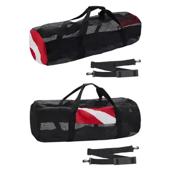 Сетчатая спортивная сумка для подводного плавания с ручкой, портативное снаряжение для подводного плавания с маской и трубкой для плавания, пляжных видов спорта на открытом воздухе, серфинга, водных видов спорта
