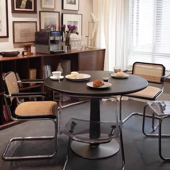 Обеденный стул для спальни Дизайнерский офисный Минималистичный ротанговый стул Современная эргономичная гостиная Sedie Cucina Столовые наборы Мебель SQC