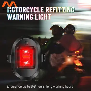 Фары мотоцикла с сильным и четким освещением, индикатор емкости аккумулятора 70 Ма, 4 цвета, 4 режима, сигнальная лампа со вспышкой, задний фонарь велосипеда.