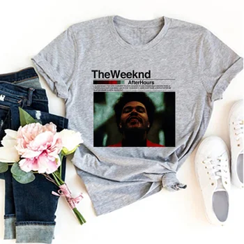 the Weeknd футболки женские забавные манга топ женская манга y2k дизайнерская одежда