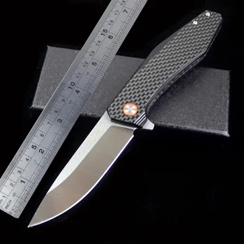 FC1912 Карманный складной походный нож D2 Blade Survival Hunt, тактические ножи, ручка из углеродного волокна, портативные инструменты для обработки фруктов на открытом воздухе, EDC Инструменты
