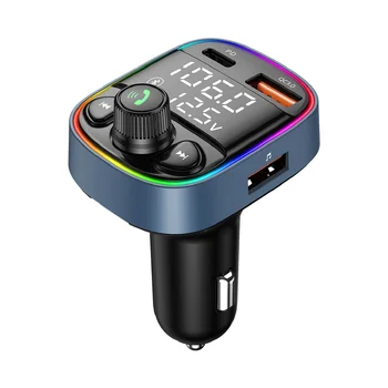 Автомобильный Bluetooth 5.0, Mp3-плеер, Fm-двойной цифровой дисплей, может подключать два мобильных телефона, автомобильное зарядное устройство Pd20W + Qc18W, быстрая зарядка.