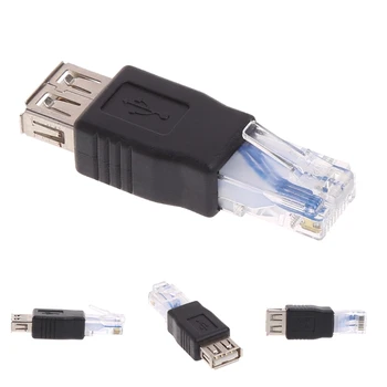 Разъем USB Type A к разъему RJ45 Ethernet Сетевой маршрутизатор LAN Розетка адаптер R1WC Оптом