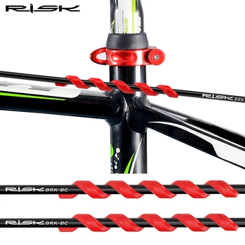 Защита тормозного троса велосипеда RISK Антифрикционная, 5шт. Спиральная защитная крышка велосипедной рамы, Запчасти для велоспорта, Аксессуары