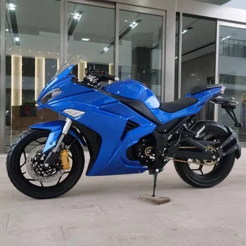 темно-матовый синий V6-M pro с центральным двигателем мощностью 8000 Вт, гоночный электрический мотоцикл со скоростью 150 км/ч для RU