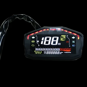 Простая установка Термометр для воды в мотоцикле, цифровой спидометр, расходомер топлива для большинства мотоциклов