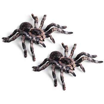 2шт 9,5 см реалистичная игрушка-паук-насекомое, страшный реквизит