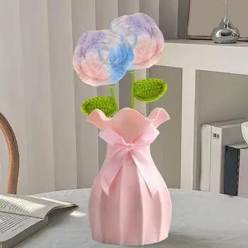 Ваза для засушенных цветов Стильные небьющиеся вазы для современного декора рабочего стола с имитацией сухих цветочных композиций Высокой прочности