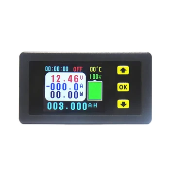 Измеритель напряжения и тока VA7510S 100A 6-75V /0V-120V Амперметр постоянного тока, Вольтметр, монитор заряда и разряда аккумулятора