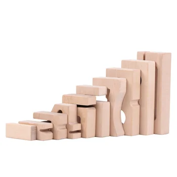 Цифровые деревянные игрушки, цифры на балансировочных блоках, складывание игровых блоков Монтессори