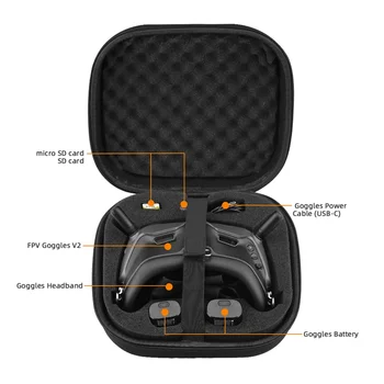 Сумка для хранения комбинированных очков FPV V2, портативная сумка, чехол для переноски летающих очков Avata, аксессуары для дронов, стиль B