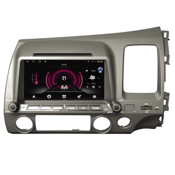 Автомобильный Радиоприемник Android 12 для Honda Civic RHD 2005-2012 Мультимедийный Плеер 2 Din С Правосторонним Приводом Навигация GPS Carplay DVD Камера