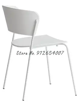 Обеденный стул Nordic Iron Art, современный Простой стул со спинкой, стул для отдыха, Домашний обеденный стул, стул для кафе, стул для конференций