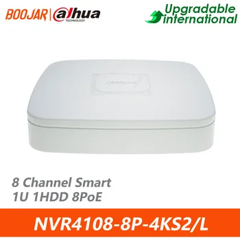 Оригинальный 8-канальный Сетевой Видеорегистратор Dahua NVR4108-8P-4KS2/L Smart 1U 1HDD 8PoE Поддерживает камеры ONVIF и RTSP