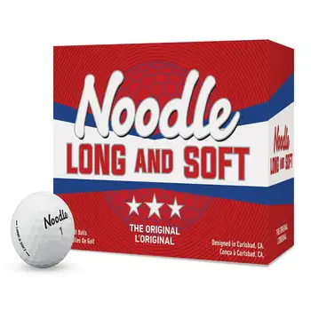 Длинные и мягкие мячи для гольфа Noodle, 24 упаковки, белые