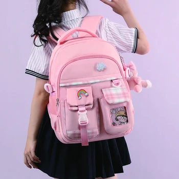2023 Новый женский рюкзак для милых девочек, нейлоновая школьная сумка для подростков, Детский рюкзак для путешествий, студенческий холст большой емкости Mochila