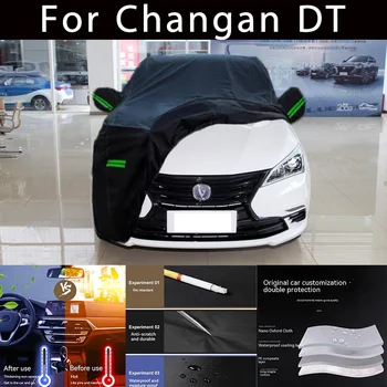 Для Changan DT Полная защита автомобиля от снега, солнцезащитный козырек, Водонепроницаемые пылезащитные внешние автомобильные аксессуары